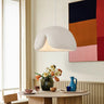 Contemporary Bowl Resin Pendant Light for Dining Room Image - 3