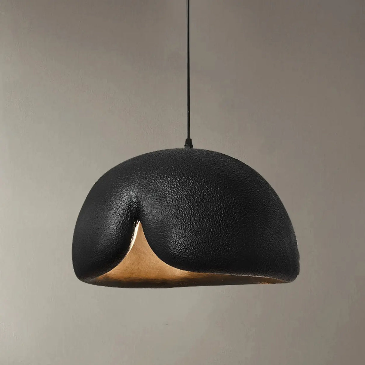 Contemporary Bowl Resin Pendant Light for Dining Room Image - 7