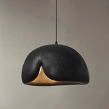 Contemporary Bowl Resin Pendant Light for Dining Room Image - 7