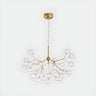 Contemporary Branch Leaf Gold Dining Room Pendant Chandelier Image - 8