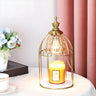 Contemporary Cage Design Geometric Metal Table Lamp Image - 1