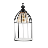 Contemporary Cage Design Geometric Metal Table Lamp Image - 5