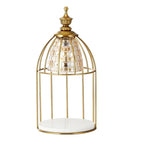 Contemporary Cage Design Geometric Metal Table Lamp Image - 6