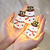 Contemporary Christmas Decor Snowman LED String Lights Image - 5