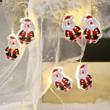 Contemporary Christmas Decor Snowman LED String Lights Image - 8