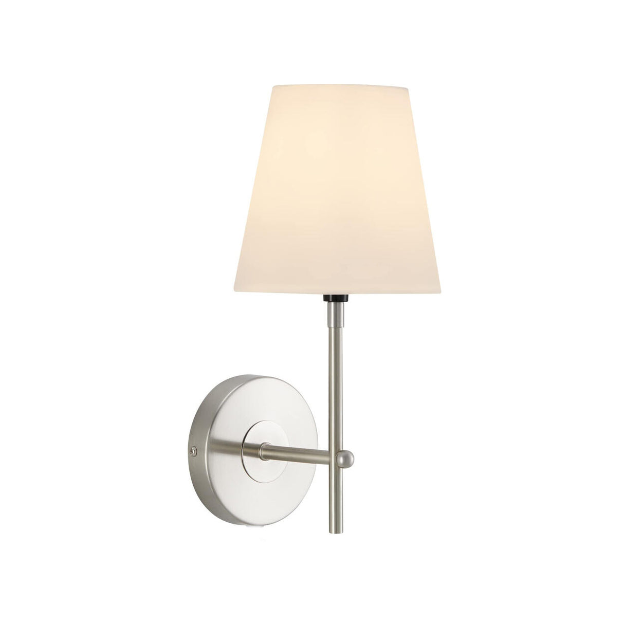 Contemporary Chrome Cylinder Bedroom Wall Sconce Image - 7