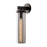 Contemporary Chrome Glass Cylinder Wall Sconce Image - 8