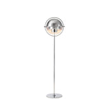 Contemporary Chrome Sphere Metal LED Floor Lamp Image - 5