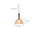 Contemporary Clear Amber Glass Bell Pendant Light Set Image - 13