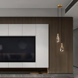 Contemporary Clear Crystal Stone Bedroom Pendant Light Image - 6