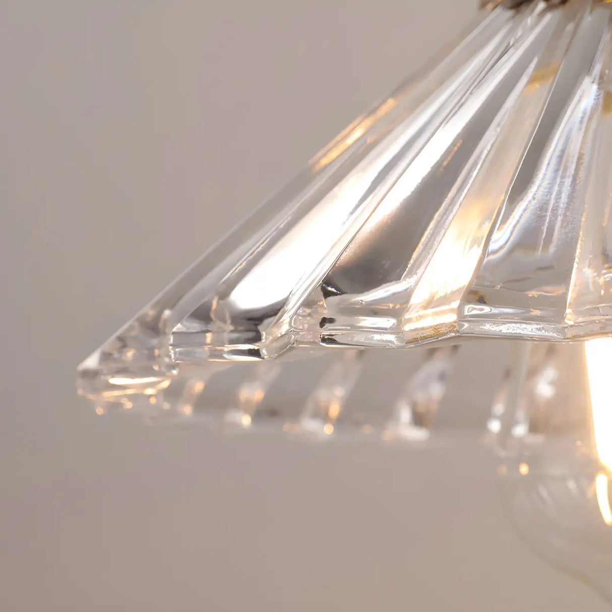 Contemporary Cone Glass Pendant Light for Dining Room Image - 10