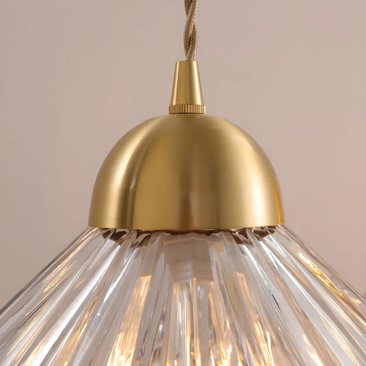 Contemporary Cone Glass Pendant Light for Dining Room Image - 11