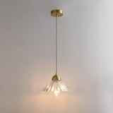 Contemporary Cone Glass Pendant Light for Dining Room Image - 2