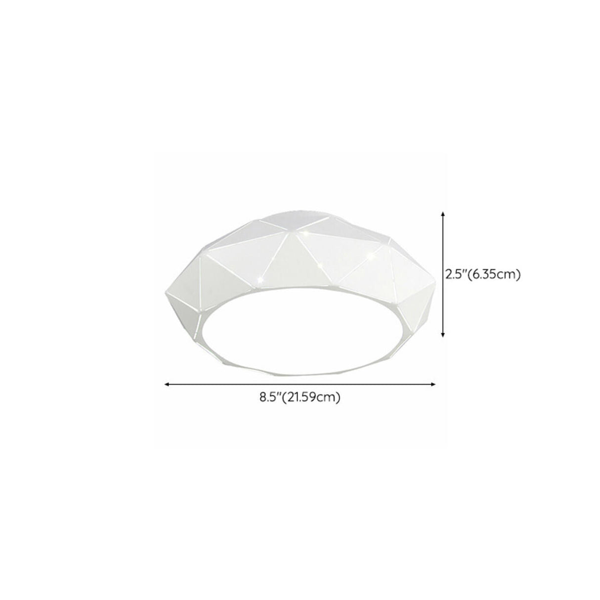 Contemporary Corridor Drum LED Flush Mount Ceiling Lamp 