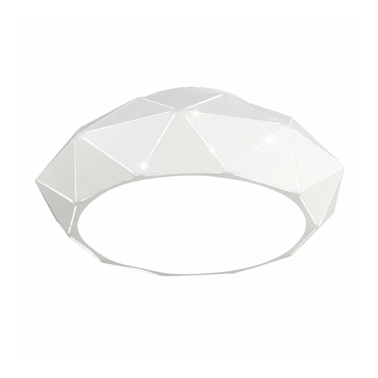 Contemporary Corridor Drum LED Flush Mount Ceiling Lamp Image - 5