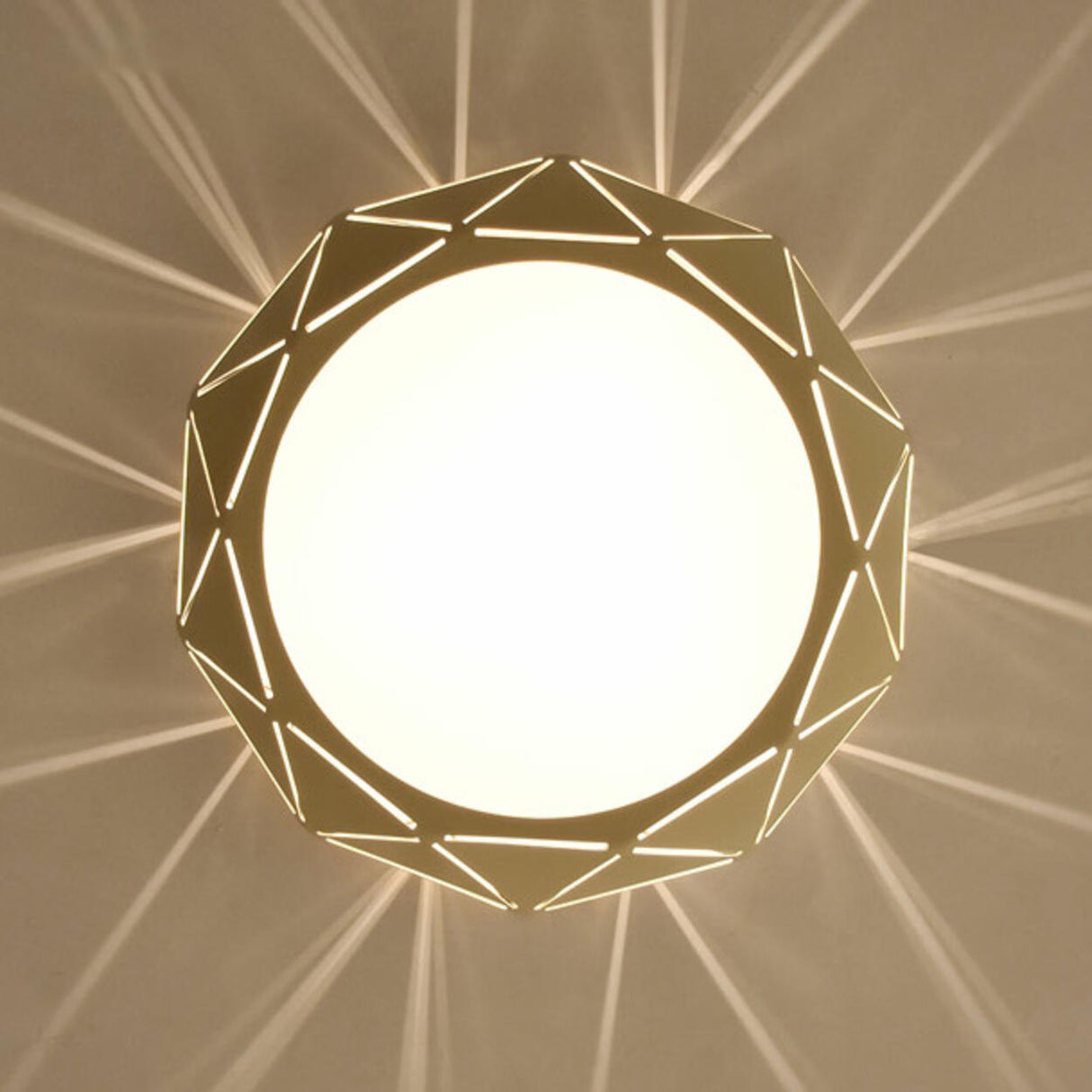 Contemporary Corridor Drum LED Flush Mount Ceiling Lamp Image - 8