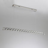 Contemporary Crystal Rectangular Island Pendant Light Image - 7