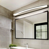 Contemporary Curved LED Bathroom Mirror Vanity Light Image - 3