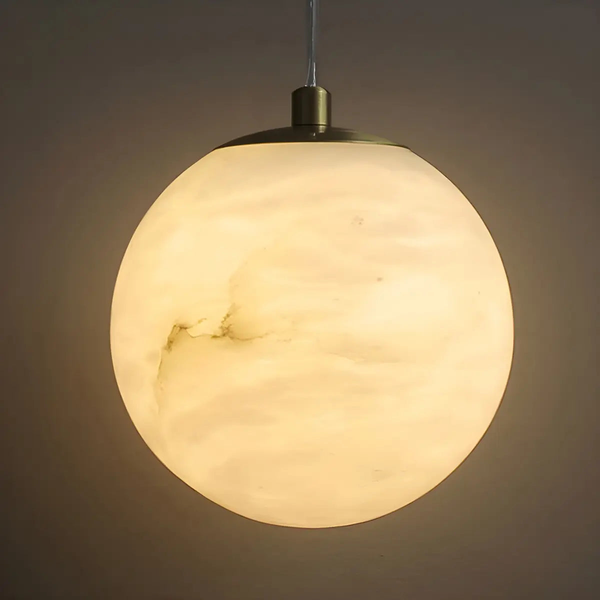 Contemporary Cylinder Alabaster Bedroom Pendant Light Image - 12