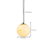 Contemporary Cylinder Alabaster Bedroom Pendant Light Image - 14