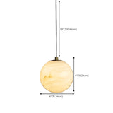 Contemporary Cylinder Alabaster Bedroom Pendant Light Image - 15