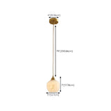 Contemporary Cylinder Alabaster Bedroom Pendant Light Image - 17