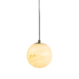 Contemporary Cylinder Alabaster Bedroom Pendant Light Image - 8