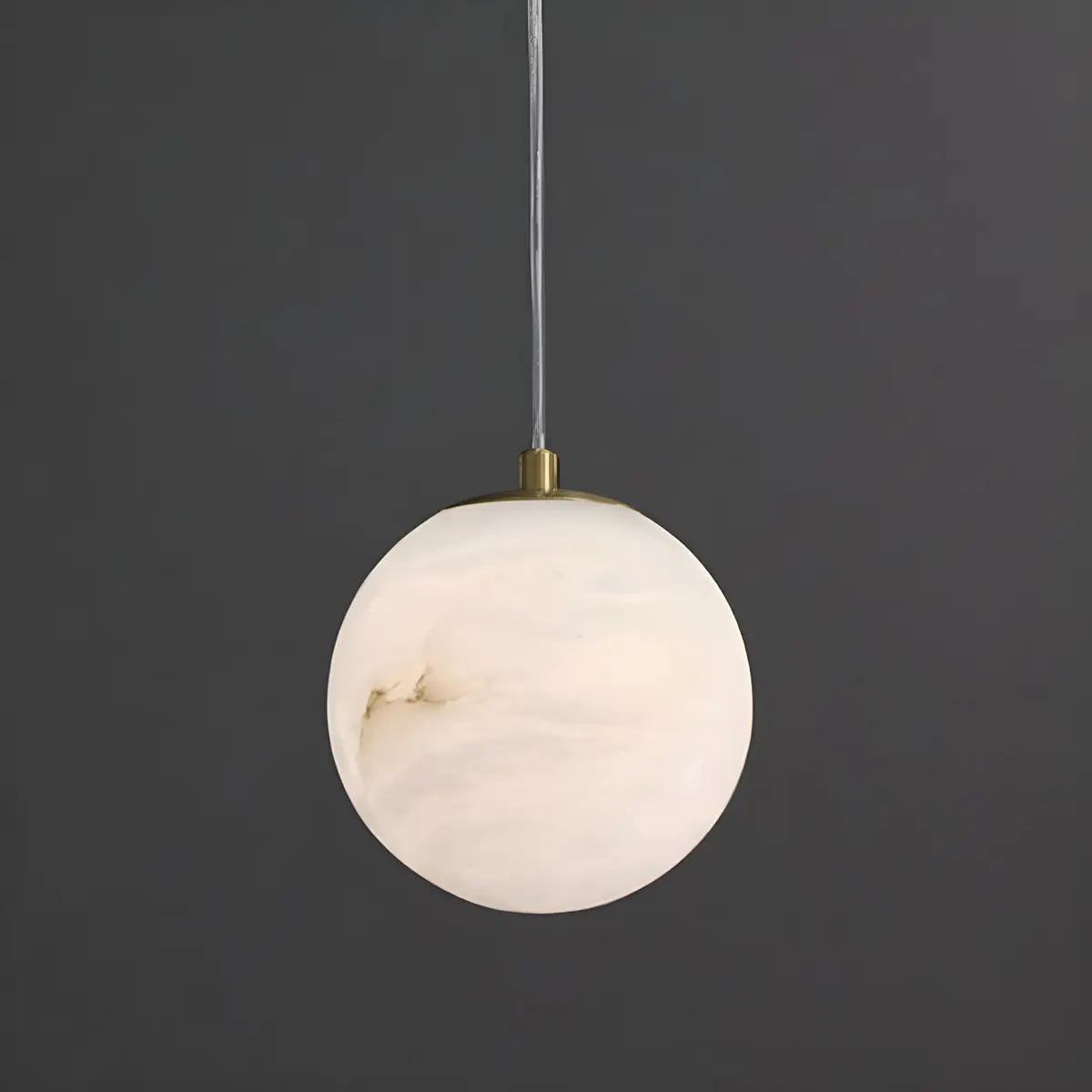 Contemporary Cylinder Alabaster Bedroom Pendant Light Image - 9