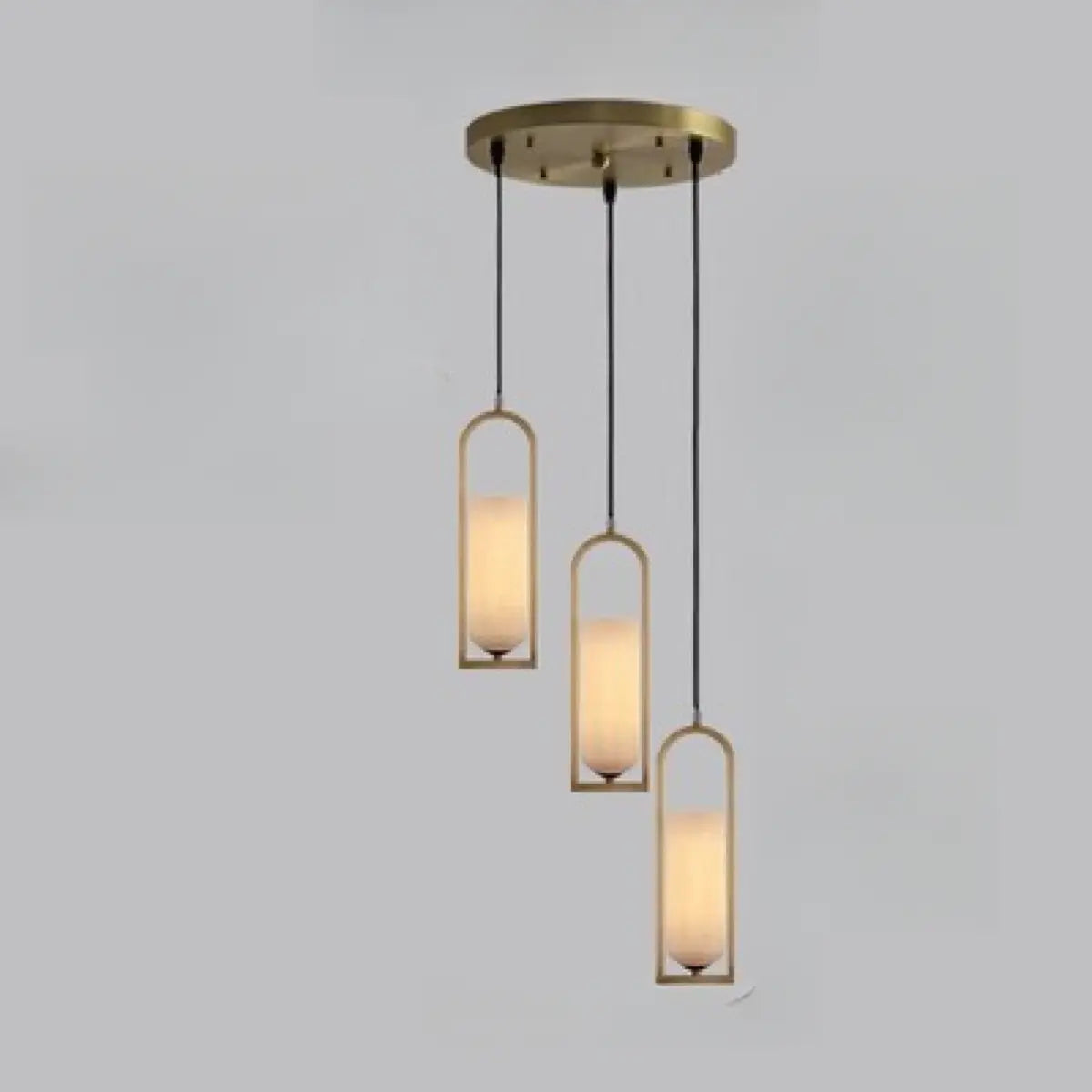 Contemporary Cylinder Alabaster Dining Room Pendant Light Image - 8