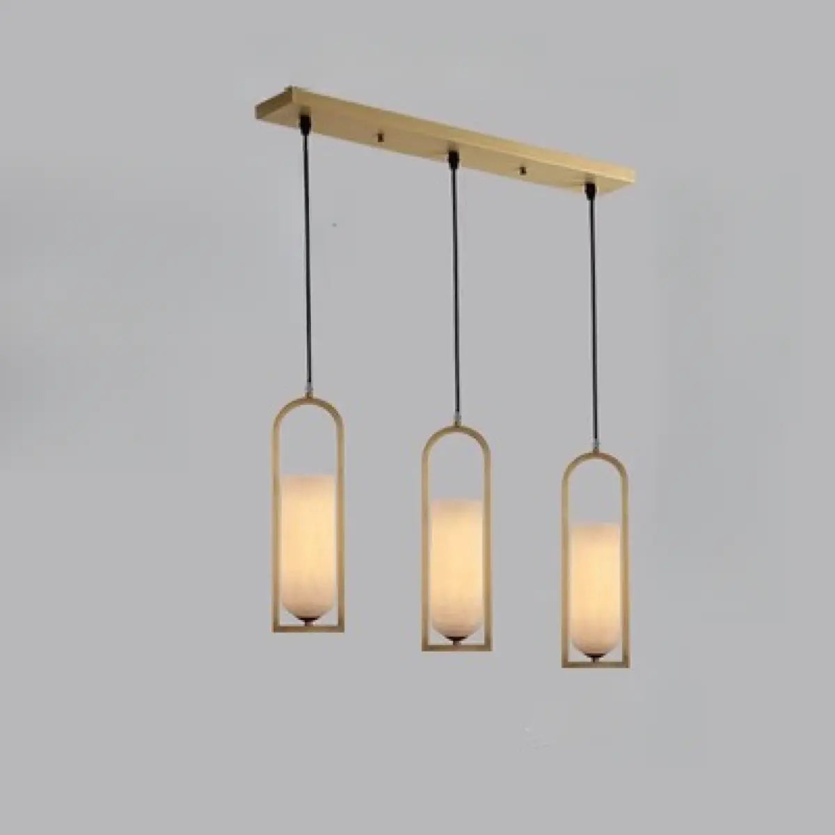 Contemporary Cylinder Alabaster Dining Room Pendant Light Image - 9