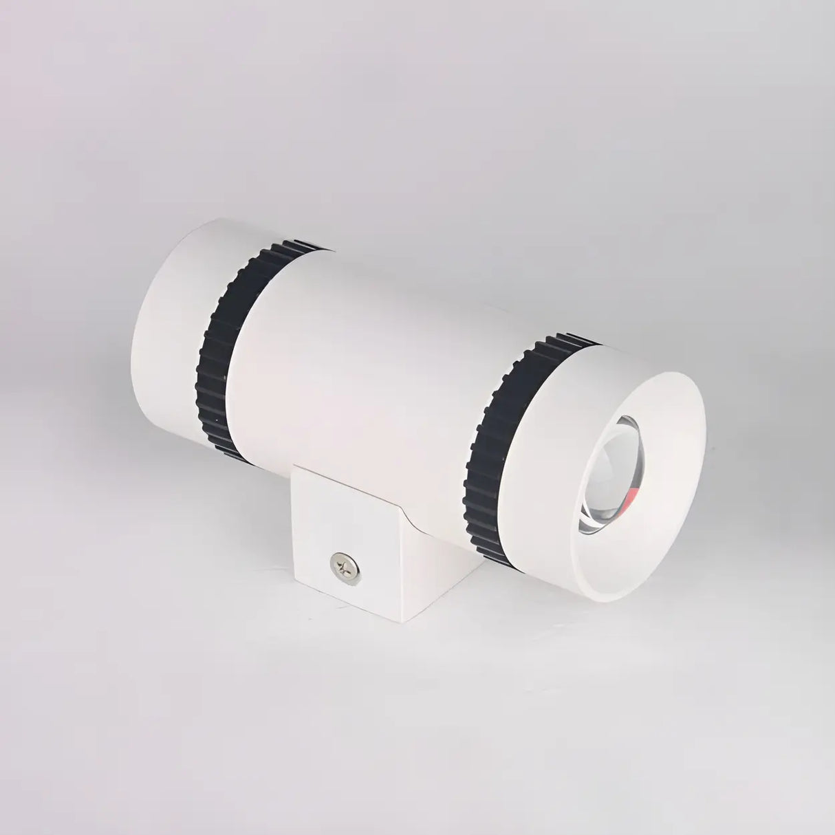 Contemporary Cylinder Aluminum Exterior LED Wall Lamp Image - 1