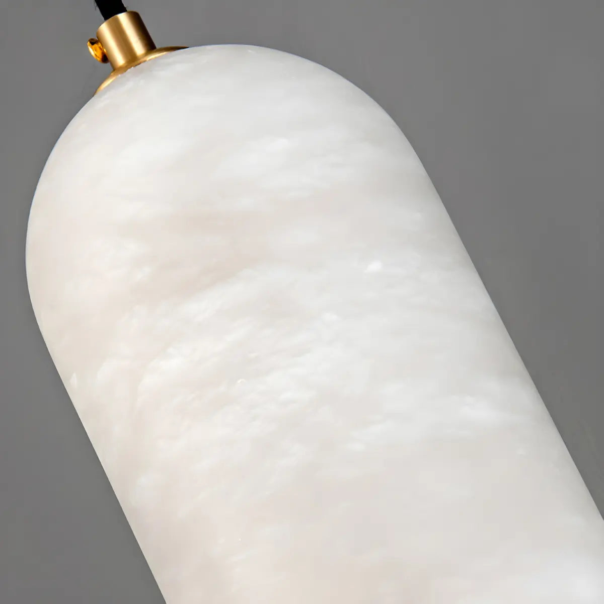 Contemporary Cylinder Bedroom Alabaster Mini Wall Lamp Image - 8