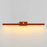 Contemporary Cylinder Walnut Wooden LED Vanity Light Image - 11