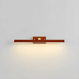 Contemporary Cylinder Walnut Wooden LED Vanity Light Image - 13