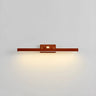 Contemporary Cylinder Walnut Wooden LED Vanity Light Image - 13