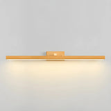 Contemporary Cylinder Walnut Wooden LED Vanity Light Image - 26