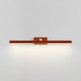 Contemporary Cylinder Walnut Wooden LED Vanity Light Image - 4