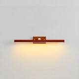 Contemporary Cylinder Walnut Wooden LED Vanity Light Image - 7