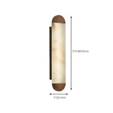 Contemporary Cylindrical White Alabaster Wall Sconce Image - 10