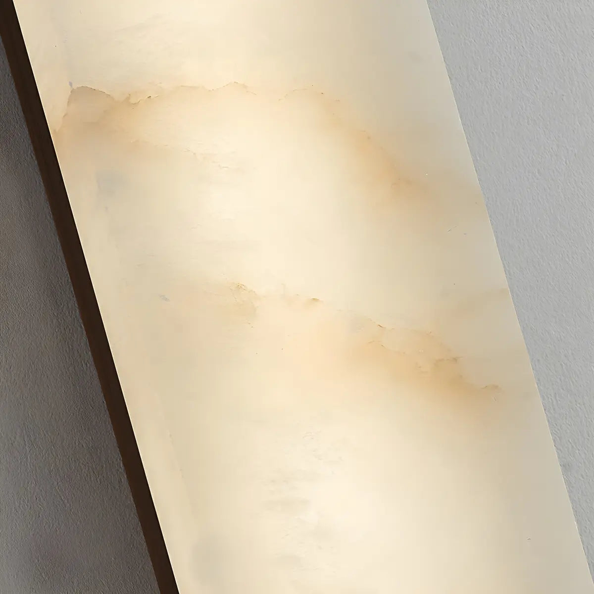 Contemporary Cylindrical White Alabaster Wall Sconce Image - 7