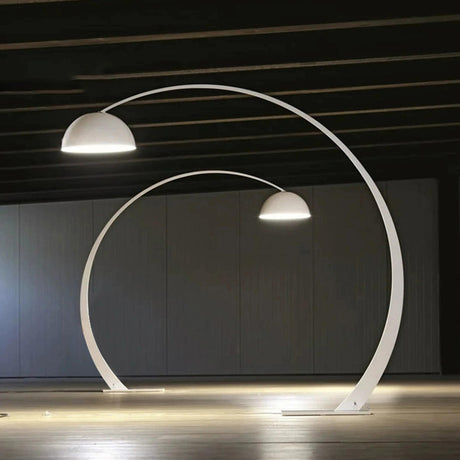 Contemporary Dome and Oversized Arch Floor Lamp Image - 1