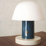 Contemporary Dome Shade Geometric Metal Table Lamp Image - 11