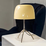 Contemporary Domed Glass Tripod Decorative Table Lamp Image - 1