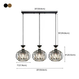 Contemporary Drum Clear Crystal 3 Lights Pendant Light Kit Image - 17