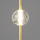 Contemporary Dual Crystal Ball Bedroom Pendant Light Image - 18