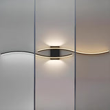 Contemporary Dual Curved LED Wall Sconce Light Image - 11