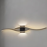 Contemporary Dual Curved LED Wall Sconce Light Image - 12