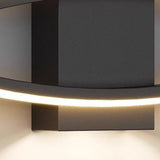 Contemporary Dual Curved LED Wall Sconce Light Image - 14