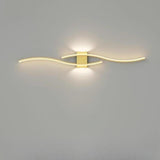 Contemporary Dual Curved LED Wall Sconce Light Image - 2