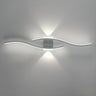 Contemporary Dual Light Bars Wave LED Wall Sconce Image - 11